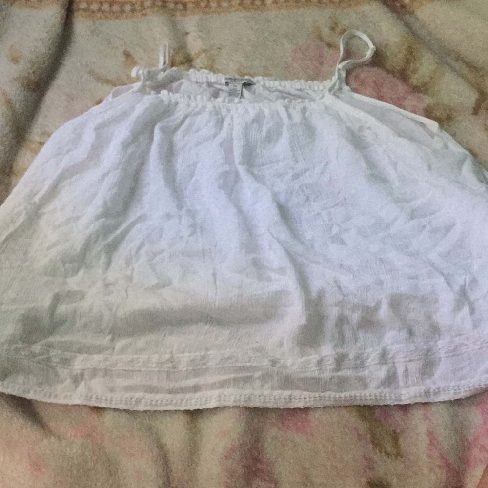 A white tank top